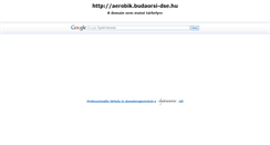 Desktop Screenshot of aerobik.budaorsi-dse.hu